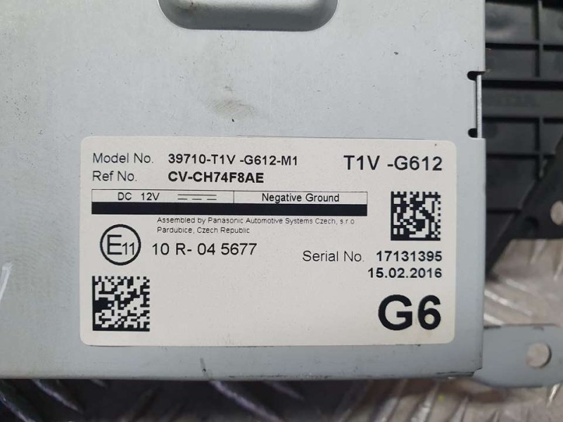 Recambio de pantalla multifuncion para honda cr-v comfort 4x2 referencia OEM IAM 39710T1VG612M1 CVCH74F8AE 