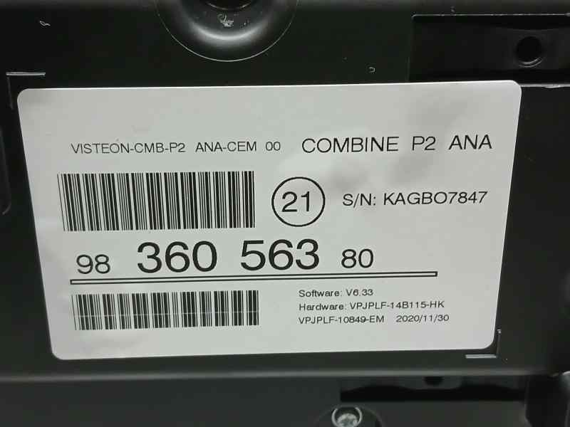 Recambio de cuadro instrumentos para peugeot 208 (p2) allure referencia OEM IAM 9836056380 VPJPLF10849EM 