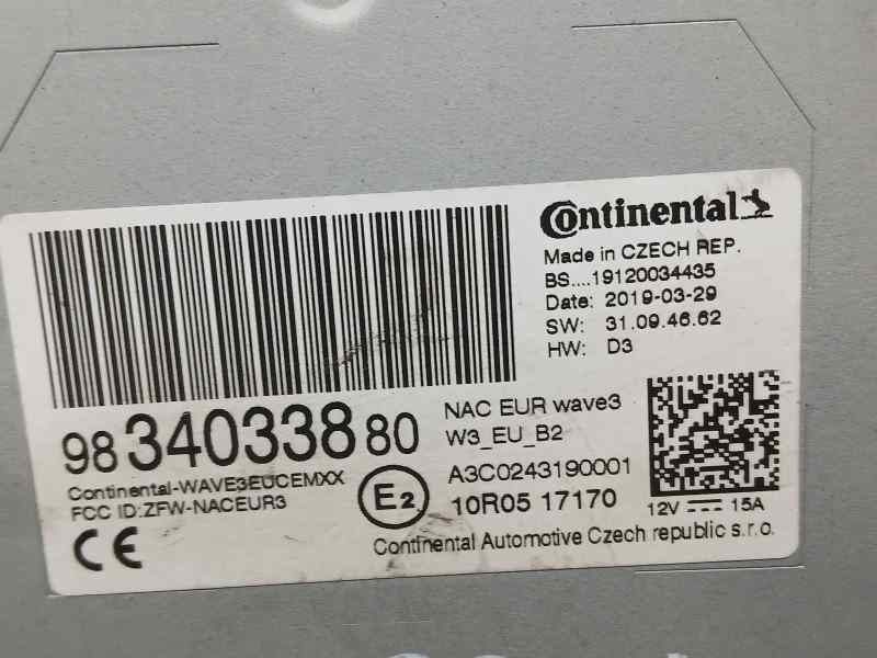 Recambio de modulo electronico para citroën c4 cactus origins referencia OEM IAM 9834033880 A3C0243190001 CONTINENTAL MODULO AUD