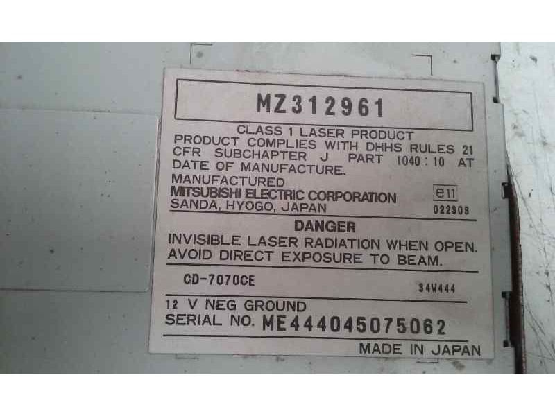 Recambio de sistema navegacion gps para mitsubishi montero (v60/v70) 3.2 di-d gls (3-ptas.) referencia OEM IAM MR337278  