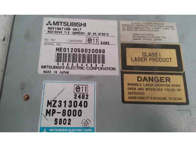 Recambio de sistema navegacion gps para mitsubishi montero (v60/v70) 3.2 di-d gls (3-ptas.) referencia OEM IAM MR337278  