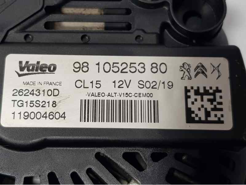Recambio de alternador para peugeot expert furgón pro standard referencia OEM IAM 9810525380 2624310D VALEO