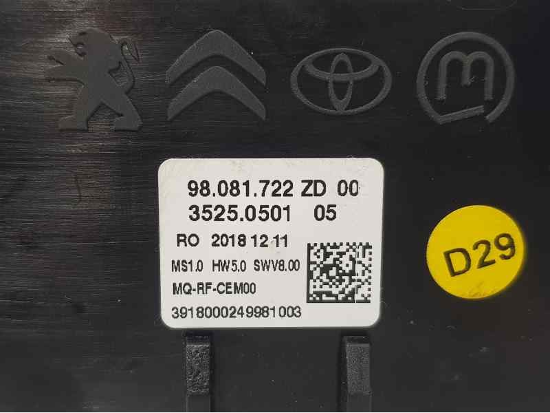 Recambio de mando climatizador para peugeot expert furgón pro standard referencia OEM IAM 98081722ZD  