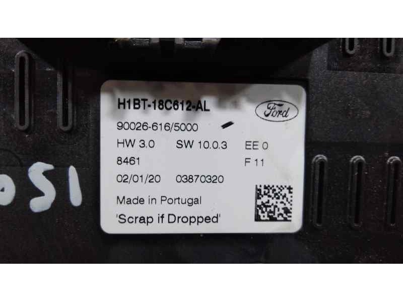 Recambio de mando climatizador para ford fiesta (ce1) st-line referencia OEM IAM H1BT18C612  