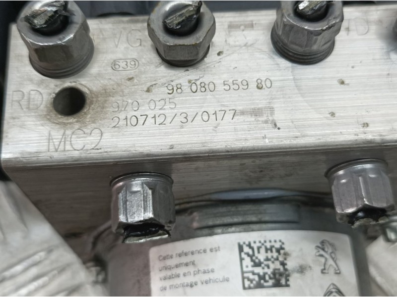 Recambio de abs para opel combo life expression referencia OEM IAM 9808055980 970025 