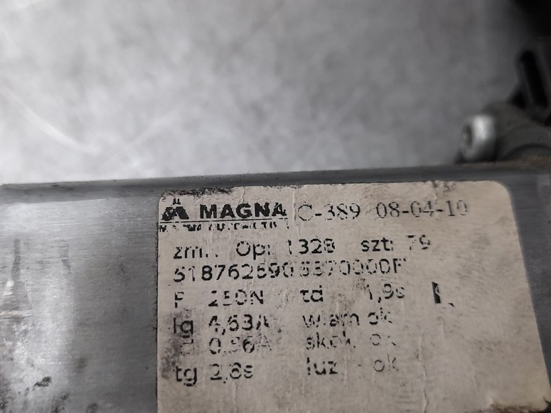 Recambio de elevalunas delantero izquierdo para fiat nuova 500 (150) lounge referencia OEM IAM 0052204608  ELECTRICO 2 PINES