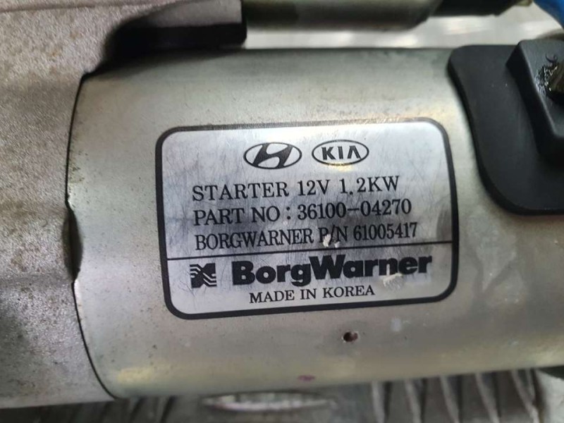 Recambio de motor arranque para kia stonic (ybcuv) drive referencia OEM IAM 3610004270 61005417 BORG WARNER