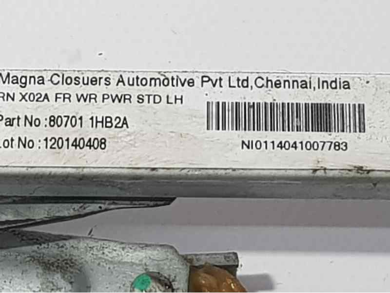 Recambio de elevalunas delantero izquierdo para nissan micra (k13) acenta referencia OEM IAM 807011HB2A  ELECTRICO 2 PINS