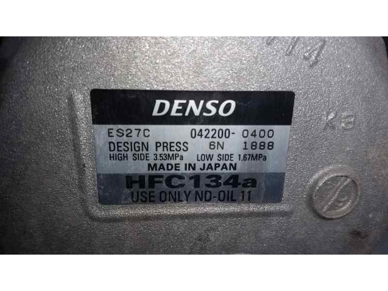 Recambio de compresor aire acondicionado para lexus ct 200h referencia OEM IAM ES27C 0422000400 DENSO