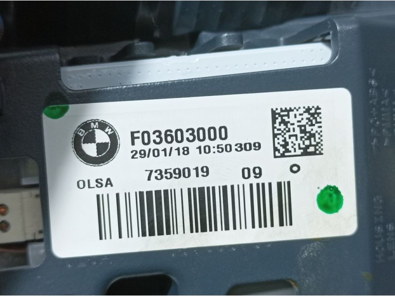 Recambio de piloto trasero izquierdo para bmw serie 1 lim. (f20/f21) 116d referencia OEM IAM F03603000 7359019 INTERIOR