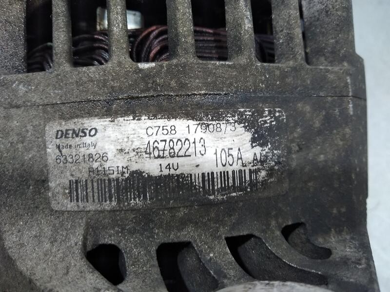 Recambio de alternador para alfa romeo gt (125) 1.9 jtd 16v m-jet distinctive (10.2006) referencia OEM IAM 46782213 63321826 Den