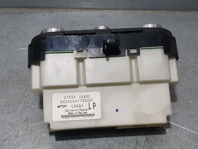 Recambio de mando climatizador para nissan qashqai (j10) tekna referencia OEM IAM 27500JD40C A02000A7700001 CALSONIC KANSEI