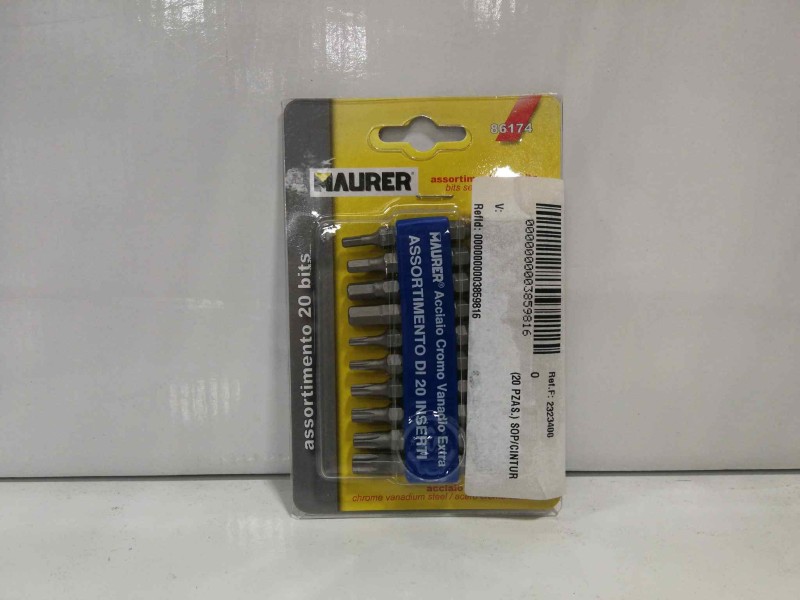 Recambio de jgo.puntas maurer para herramienta - - referencia OEM IAM 2323400 (20 PZAS.) SOP/CINTUR 