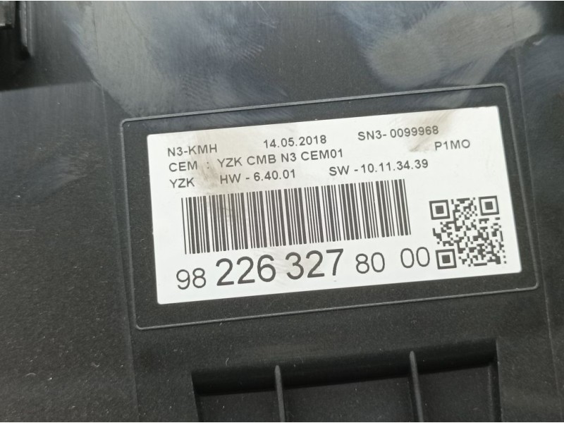 Recambio de cuadro instrumentos para opel crossland x selective referencia OEM IAM 9822632780 SN30099968 