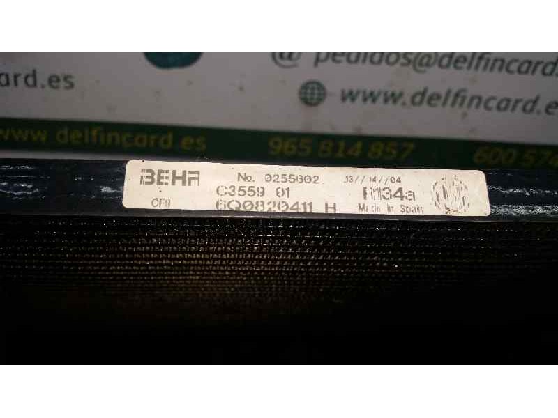 Recambio de condensador / radiador aire acondicionado para seat ibiza (6l1) stella referencia OEM IAM 6Q0820411H  BEHR