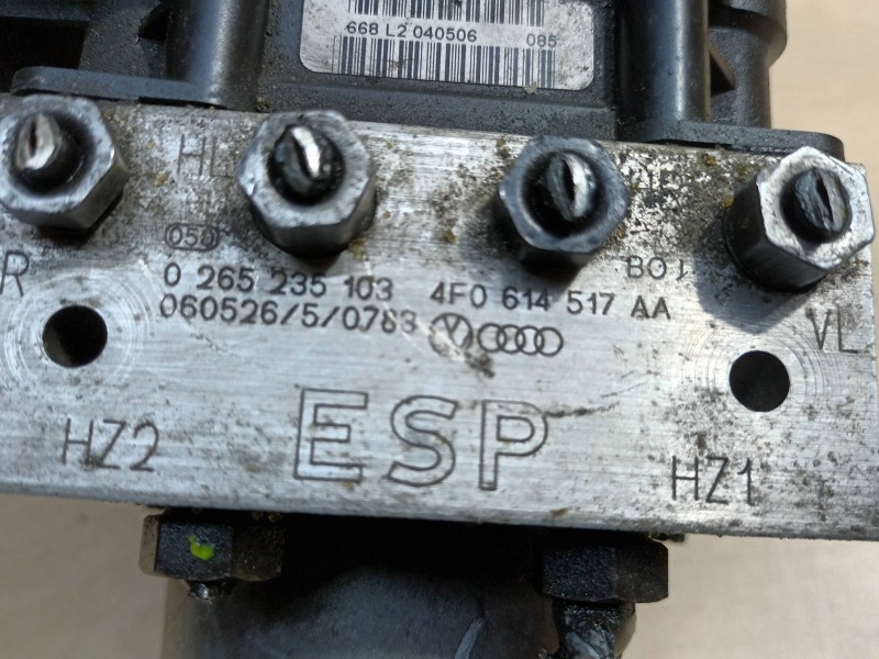 Recambio de abs para audi a6 c6 (4f2) 2.7 tdi quattro referencia OEM IAM 4F0614517AA BOSCH 0265235103