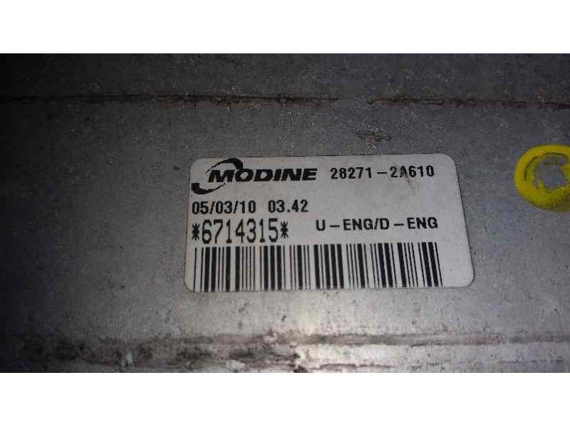 Recambio de intercooler para kia cee´d concept referencia OEM IAM 6714315 282712A610 MODINE