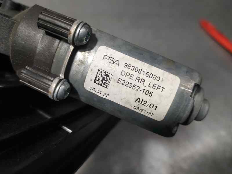 Recambio de elevalunas trasero izquierdo para ds 4 ii 1.2 12v puretech referencia OEM IAM 9830816080 E22352105 ELECTRICO 2 PINES