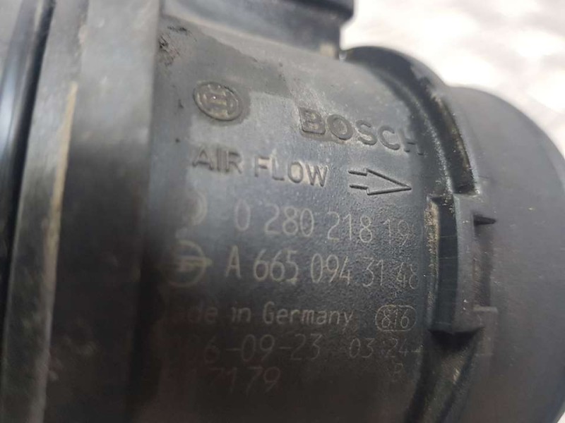 Recambio de caudalimetro para ssangyong actyon sports xdi 4wd referencia OEM IAM A6650943148 0280218199 BOSCH