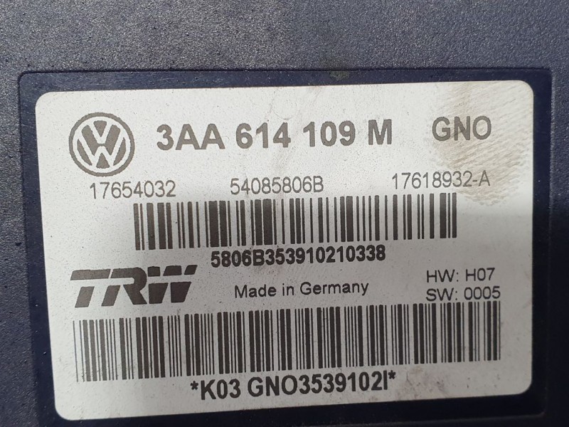Recambio de abs para volkswagen passat lim. (362) edition bluemotion referencia OEM IAM 3AA614109M 54085806B TRW