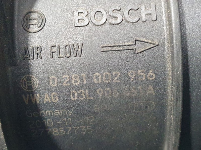 Recambio de caudalimetro para volkswagen passat lim. (362) edition bluemotion referencia OEM IAM 03L906461A 0281002956 BOSCH