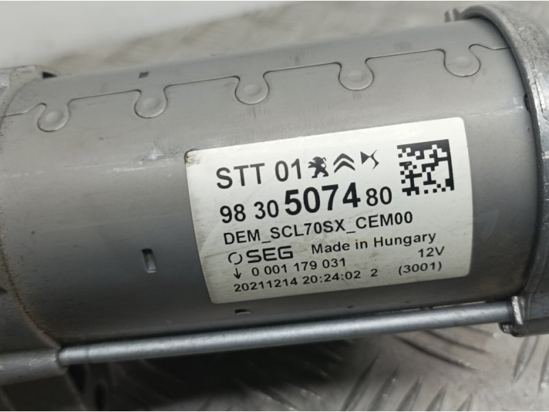 Recambio de motor arranque para ds 4 ii 1.2 12v puretech referencia OEM IAM 9830507480 0001179031 