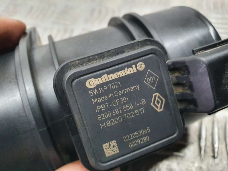 Recambio de caudalimetro para nissan qashqai (j10) acenta referencia OEM IAM 8200682558B 5WK97021 CONTINENTAL
