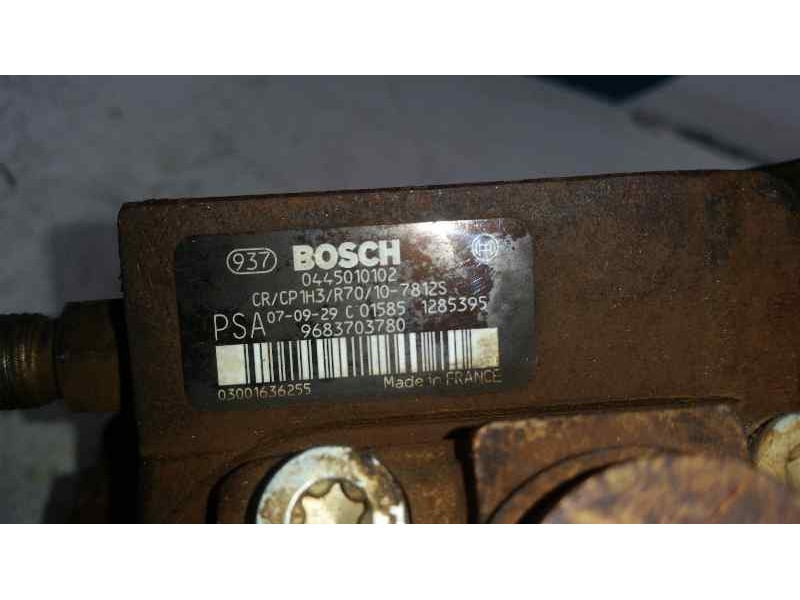 Recambio de bomba alta presion para peugeot 207 1.4 hdi referencia OEM IAM 0445010102  BOSCH