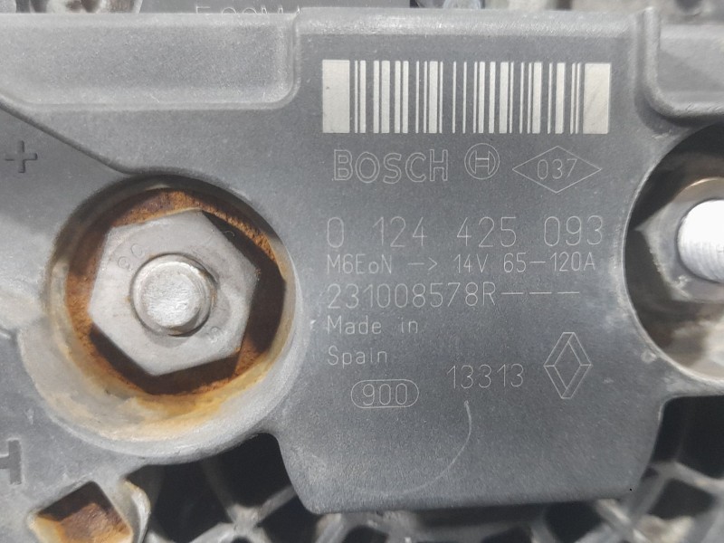 Recambio de alternador para renault clio iii (br0/1, cr0/1) 1.5 dci referencia OEM IAM 231008578R 0124425093 BOSCH