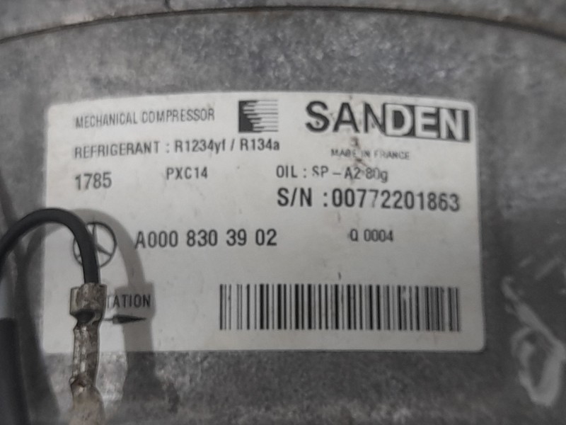 Recambio de compresor aire acondicionado para mercedes-benz vito tourer (w447) 114 cdi / 114 bluetec 4-matic (447.701, 447.703,.