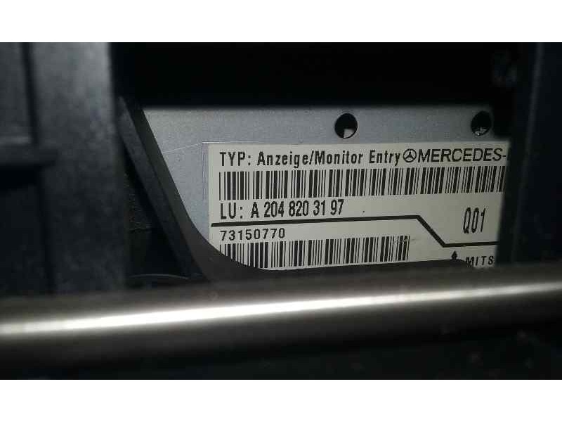 Recambio de pantalla multifuncion para mercedes-benz clase c (w204) berlina c 220 cdi (204.008) referencia OEM IAM 3AF348ADUB204