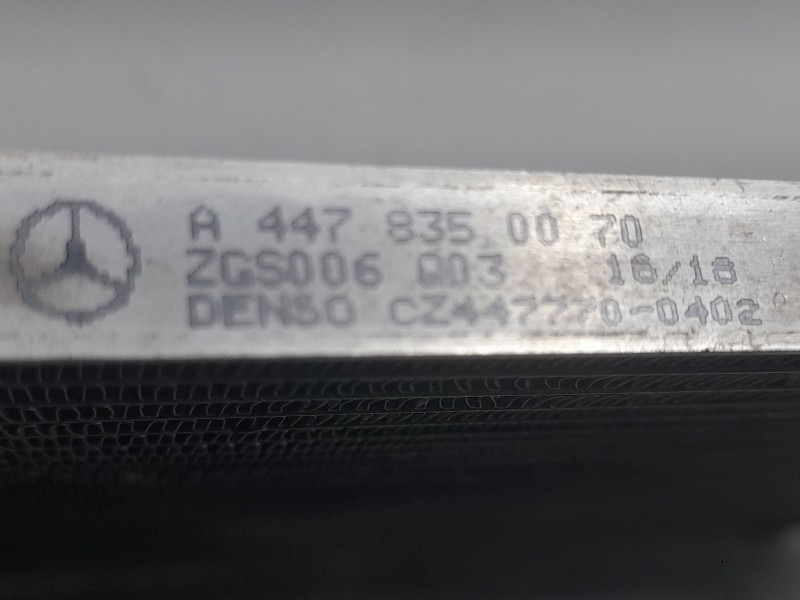 Recambio de condensador / radiador aire acondicionado para mercedes-benz vito tourer (w447) 114 cdi / 114 bluetec 4-matic (447.7