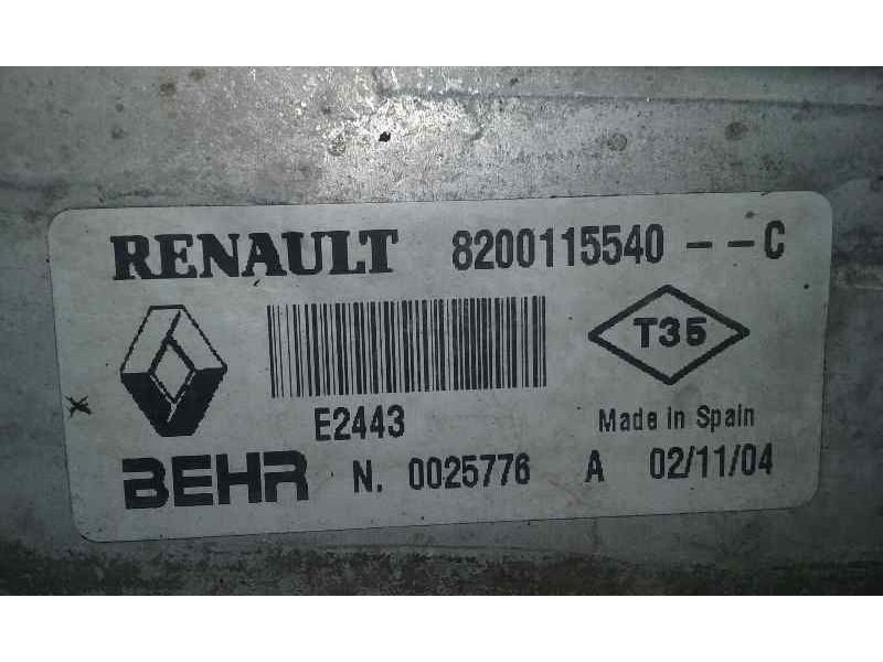 Recambio de intercooler para renault megane ii berlina 5p business referencia OEM IAM E2443 8200115540C BEHR