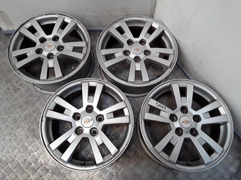 Recambio de juego llantas aluminio para chevrolet orlando (j309) 2.0 d referencia OEM IAM 6.5X16 5 TORN ET41 ALUMINIO ROZADAS