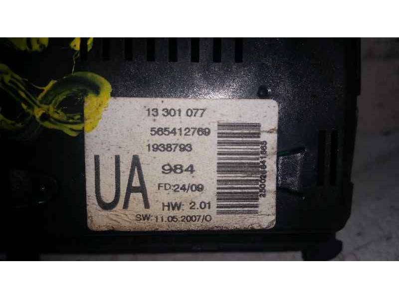 Recambio de pantalla multifuncion para opel zafira b cosmo referencia OEM IAM 565412769 13301077 JOHNSON CONTROLS