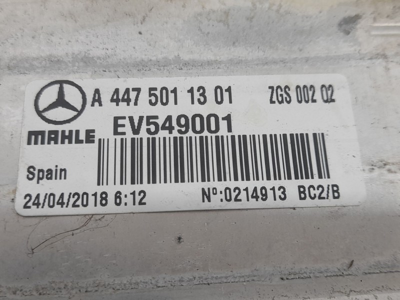 Recambio de intercooler para mercedes-benz vito tourer (w447) 114 cdi / 114 bluetec 4-matic (447.701, 447.703,... referencia OEM