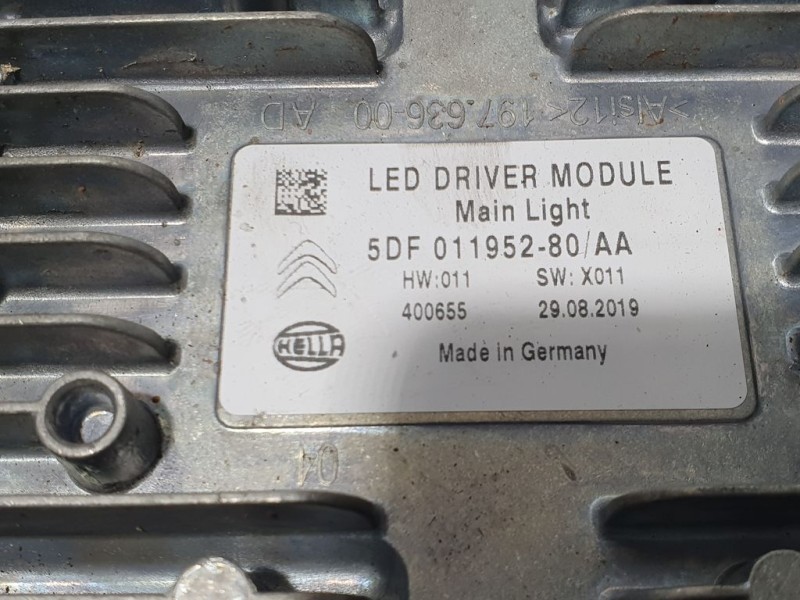 Recambio de centralita faro para citroën c5 aircross feel referencia OEM IAM 5DF01195280AA  HELLA