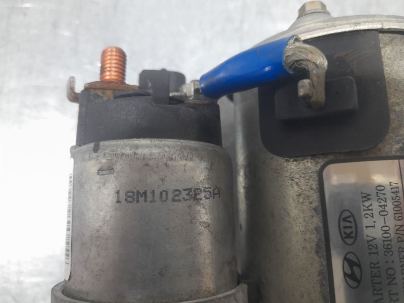 Recambio de motor arranque para kia stonic (yb) 1.0 t-gdi referencia OEM IAM 3610004270 BORG WARNER 61005417