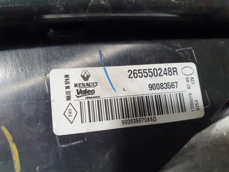 Recambio de piloto trasero izquierdo para renault megane iv berlina 5p life referencia OEM IAM 265550248R 90083567 VALEO INTERIO