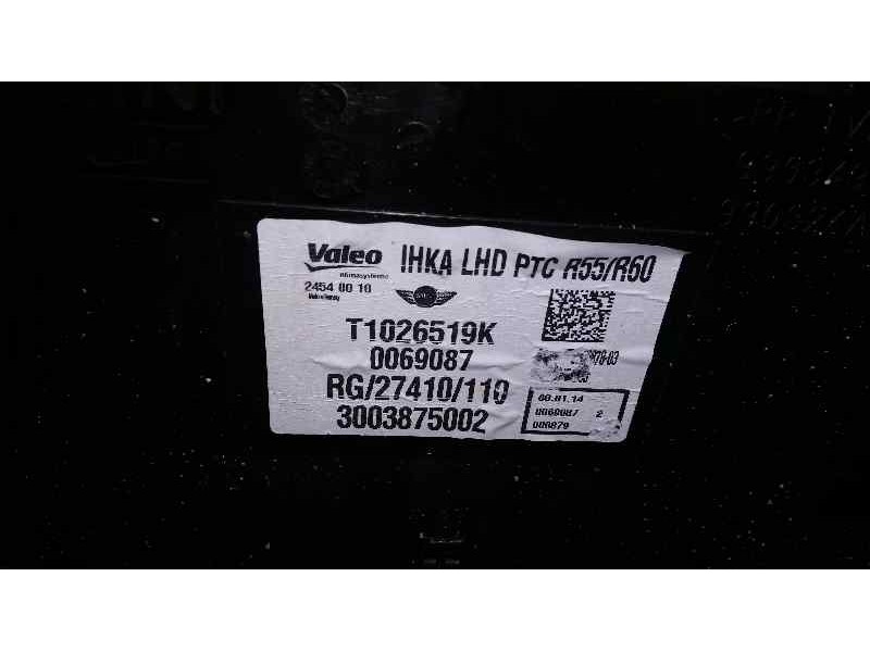 Recambio de calefaccion entera normal para mini countryman (r60) cooper d referencia OEM IAM T1026519K  