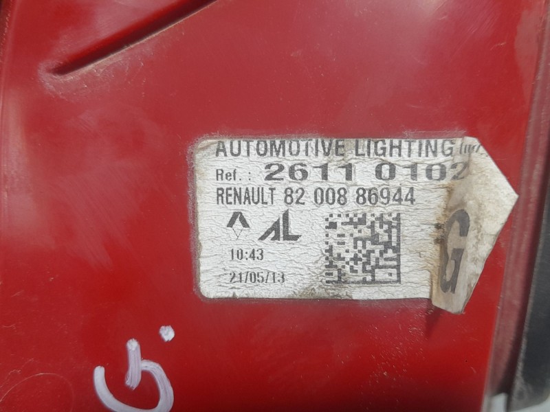 Recambio de piloto trasero izquierdo exterior para renault clio iii (br0/1, cr0/1) 1.5 dci referencia OEM IAM 26110102 820088694