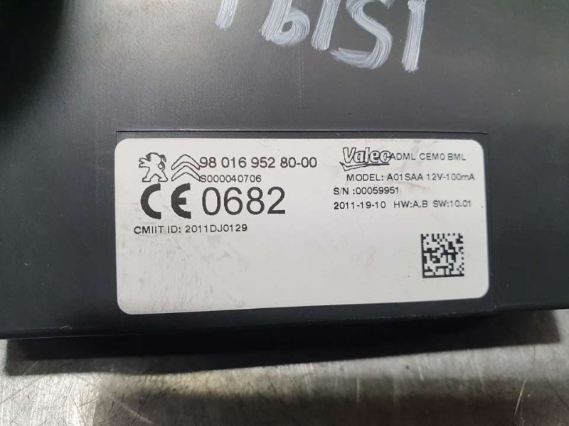 Recambio de modulo electronico para peugeot 508 sw active referencia OEM IAM 9801695280 S000040706 