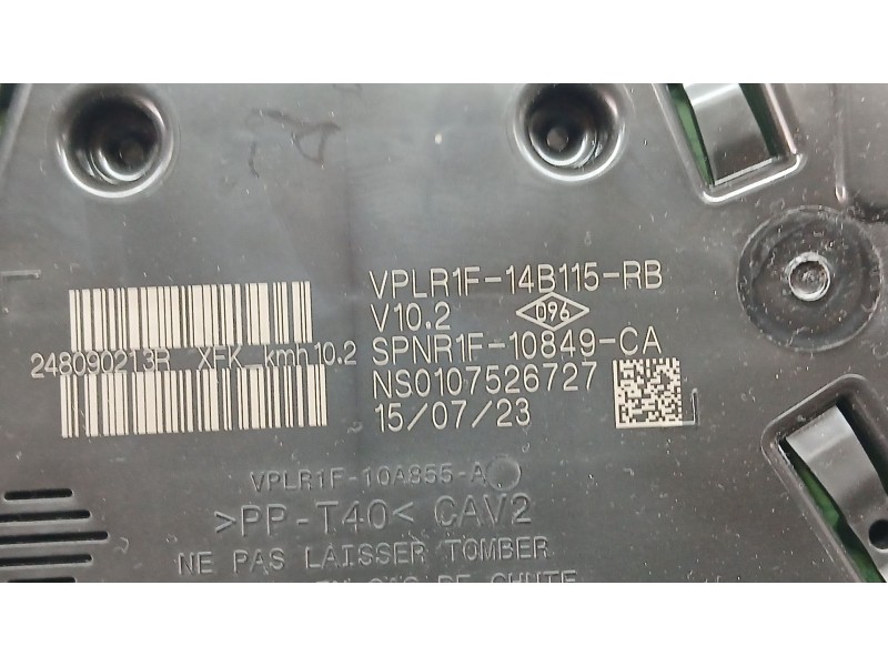 Recambio de cuadro instrumentos para renault kangoo iii furgoneta/monovolumen 1.5 blue dci 95 (fjab) referencia OEM IAM 24809021