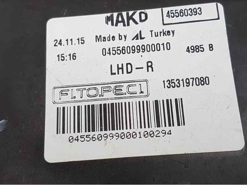 Recambio de faro derecho para peugeot bipper básico referencia OEM IAM 1353197080 45560393 PATA ROTA