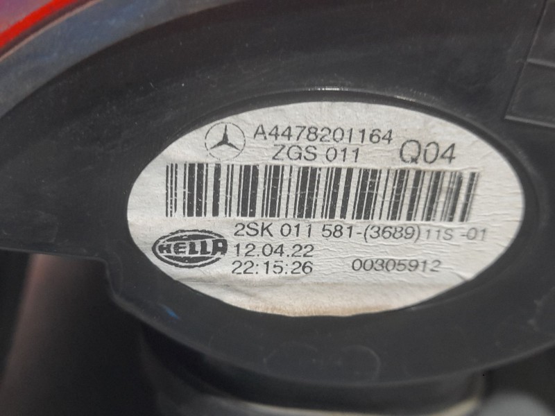 Recambio de piloto trasero izquierdo para mercedes-benz vito tourer (w447) 114 cdi / 114 bluetec 4-matic (447.701, 447.703,... r