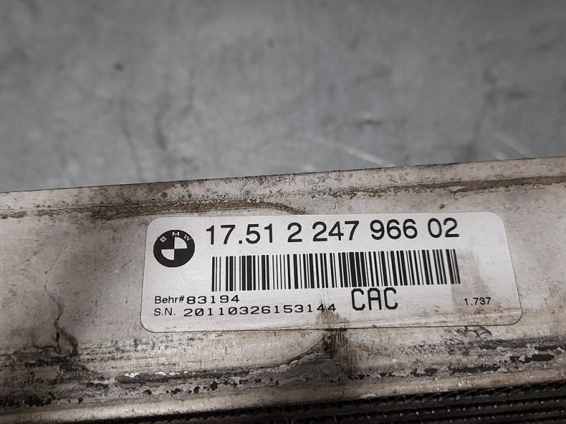 Recambio de intercooler para bmw x5 (e53) 3.0d referencia OEM IAM 224796602  PATA ROTA