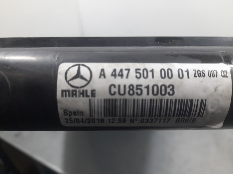 Recambio de radiador agua para mercedes-benz vito tourer (w447) 114 cdi / 114 bluetec 4-matic (447.701, 447.703,... referencia O