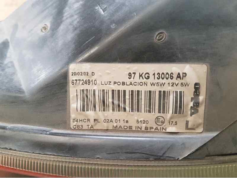 Recambio de faro izquierdo para ford ka (ccq) básico referencia OEM IAM 97KG13006AP 67724910 VALEO