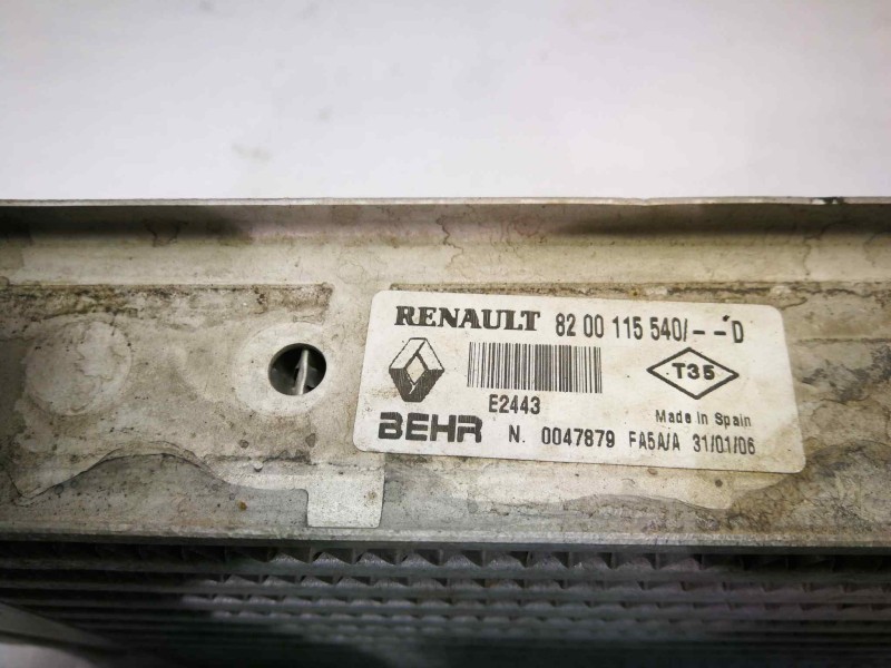 Recambio de intercooler para renault scenic ii 1.5 dci diesel referencia OEM IAM 8200115540  