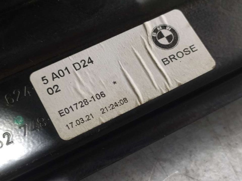 Recambio de elevalunas delantero derecho para bmw serie 2 gran coupe (f44) 220d aventage 4p referencia OEM IAM 5A01D24 6 PINS EL